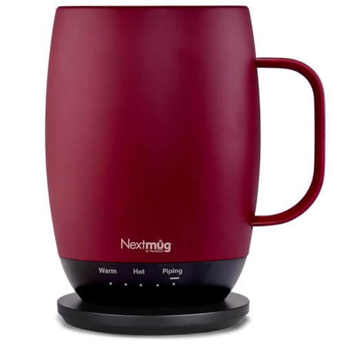 Nextmug Plus - Temperature-Controlled, Self-Heating Coffee Mug (Black - 18 oz.)