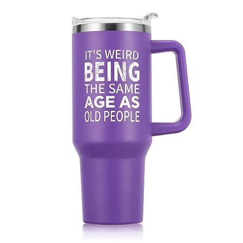 NOWWISH Christmas Gifts for Women, Birthday Funny Valentines Day Gifts for Her Mom, Wife, Grandma, Best Friend on Mothers Day (14oz, Purple)