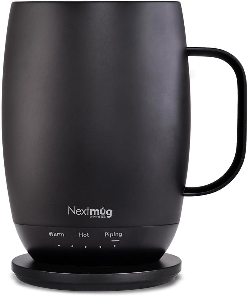 Nextmug Plus - Temperature-Controlled, Self-Heating Coffee Mug (Slate Blue - 18 oz.)