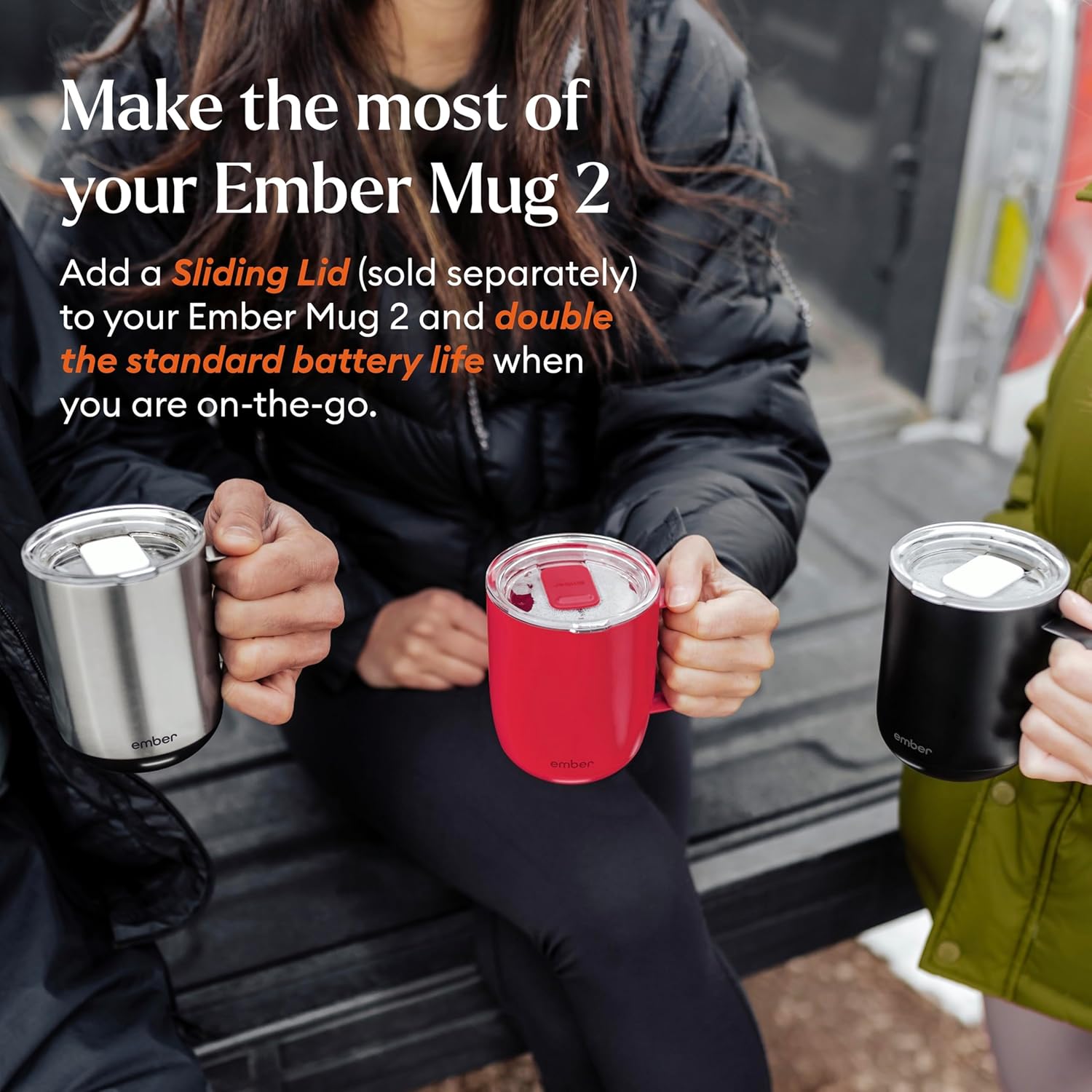 Ember Temperature Control Smart Mug 2, 10 Oz, App-Controlled Heated Coffee Mug with 80 Min Battery Life and Improved Design, Red